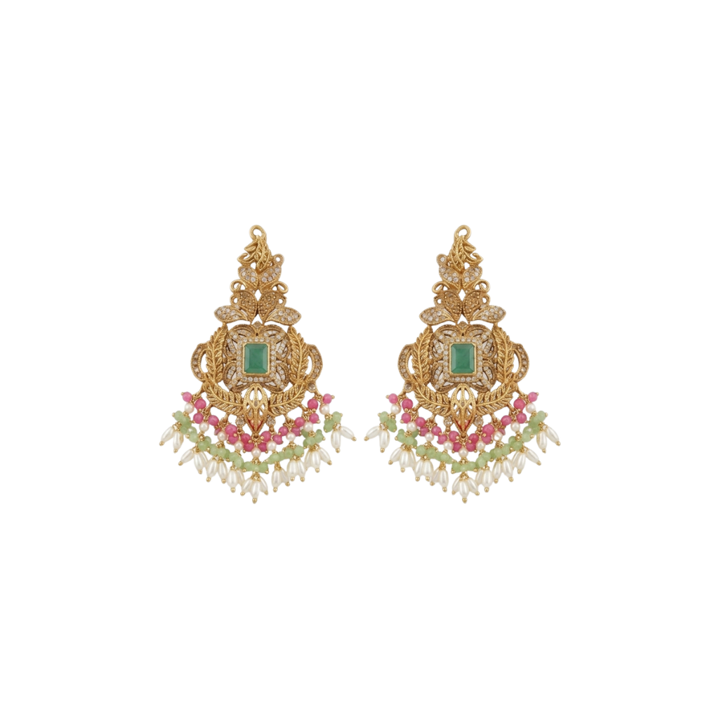 Rangrez Nauratan Sahara Bridal Set – Multi Color Kundan Choker Set