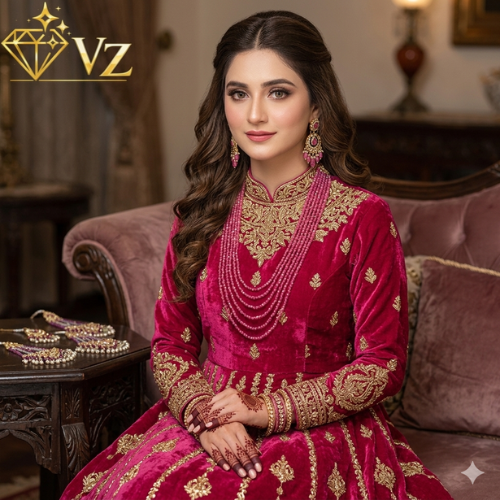 The Vz Saptapadi Ruby Rani Haar Mala Set image 1